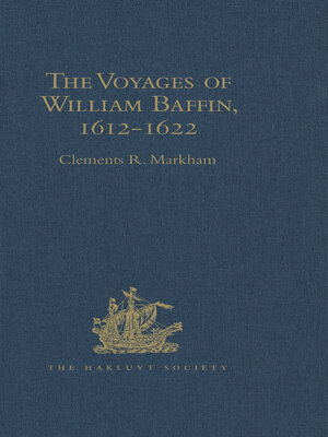 cover image of The Voyages of William Baffin, 1612-1622